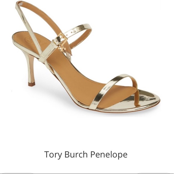 New Tory Burch Penelope gold metallic sandals 9.5 - Picture 8 of 8